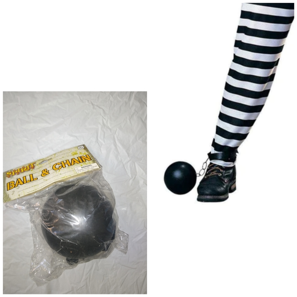 Spirit Halloween Black Ball and Chain Costume Prisoner of Love Party Prop Pirate